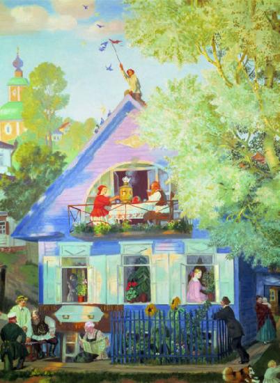 Blue House, Boris Kustodiev